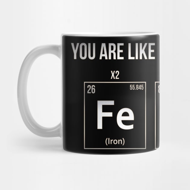 Funny Chemical Iron Oxide Spanglish Pun by bestcoolshirts